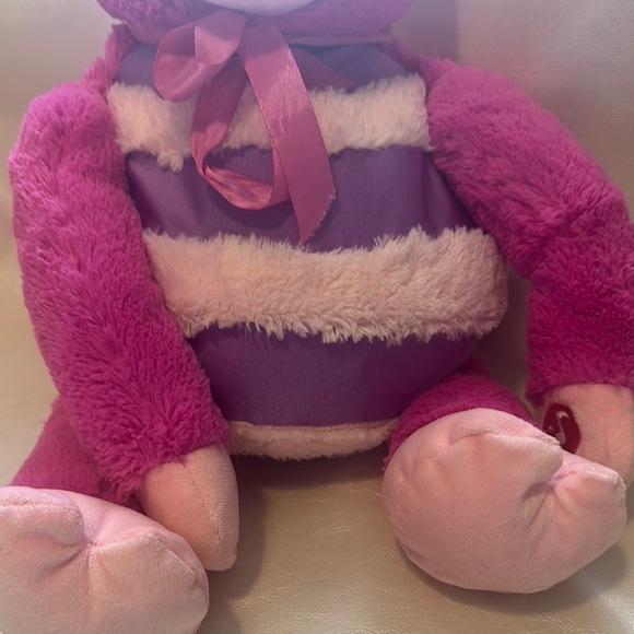Vibrant Pink and Purple Plush Pig Toy - Picture 2 of 9